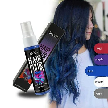 Novo 5Color Tekoče Hair Spray Unisex Party Cosplay Uporabo Začasne Lase Barve za Barvanje Tonirana Trajno Varnost Las Styling Art Lase