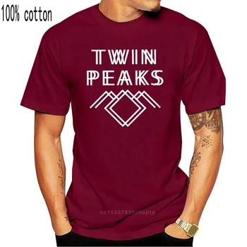 Twin Peaks T Srajce Ustvarjalne Tees Kratka Sleeved Oblačila Čistega Bombaža T-Srajce Moške O-Vrat Velikosti Stilsko Priljubljene TV Serije
