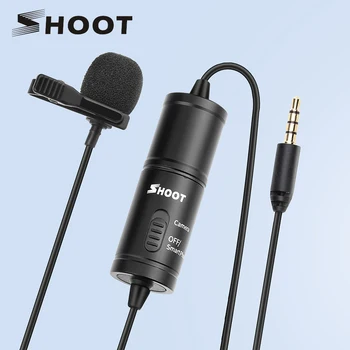 USTRELIL 3.5 mm Audio Video Snemanje Lavalier River Mikrofon mikrofon za Snemanje Posnetka Na Mic za Mobilni Telefon Android Pametni telefon in PC