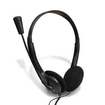 3,5 mm Žične Stereo Slušalke šumov Slušalke w/ Mic Nastavljiv Glavo Prenosni Računalnik Prenosni računalnik Slušalke