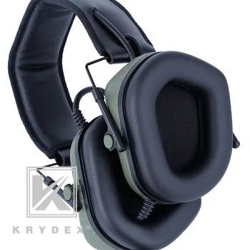 KRYDEX Taktično Snemljiv Slušalke Za Lov, Streljanje Dejavnosti na Prostem, Vojaško Sporočilo Slušalke W/ Micphone OD