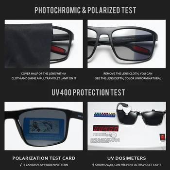 2021 Novo prispeli KDEAM Ogledalo Polarizirana sončna Očala Moških Kvadratnih Šport sončna Očala mat mehka pokrov, Okvir Ženske Z UV Primeru KD101