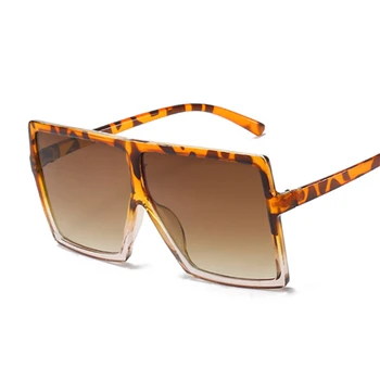 Nov Modni Oblikovalec blagovne Znamke Big Okvirjem Kvadratnih sončna Očala Ženske Prevelik Okvir Vintage sončna Očala Ženski Oculos De Sol UV400