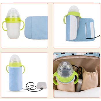 1pc USB baby steklenice toplejše prenosni potovanja hranjenje steklenički izolacija hrane grelec