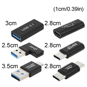 Univerzalni Tip C do USB 3.0 Moški Ženski Adapter USB OTG C Tip C Moški Ženski Polnjenje Podatkov Pretvornik Priključek