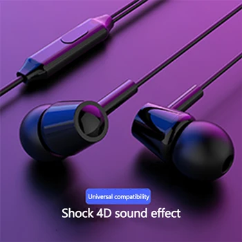 NAJNOVEJŠI 1,2 M Žične Slušalke 3.5 V Uho Globok Bas Stereo Čepkov Šport Slušalke W/Mic Za Xiaomi Huawei Samsung Telefoni Slušalke