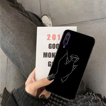 Yinuoda Minimalističen slog serije linije DIY telefon Primeru zajema Lupini Huawei Y5 II Y6 II Y5 Y6 Y7 Prime Y7Plus Y9 2018 2019