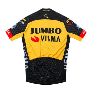 Kolesarski Dres 2021 JUMBO VISMA Kratek Sleeve Kolesarjenje Jersey 20 D Hlače Ropa Ciclismo Maillot Bike Wear GORSKO Kolesarska Oblačila