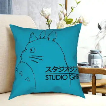 Moj Sosed Totoro Studio Ghibli Totoro Vzglavnik Doma Dekor Blazine Vrgel Blazino za Avto Poliester dvostranski Tisk