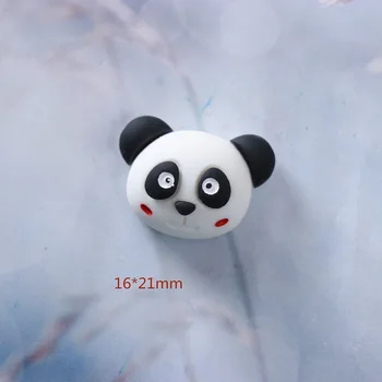20Pcs Mini Risanka Panda Samorog Dvodimenzionalni Smolo Ostra Nakit Obrti Materialov, Ravno Nazaj Smolo DIY Album Art Dekor Aplicirano