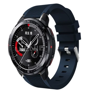 Silikonski Watchband za Huawei Honor Watch GS Pro Traku Magic Straže 2 46mm Zapestnica Šport Zamenjava Manšeta 22 mm correa