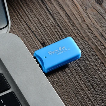 Prenosni USB 2.0 Vmesnik Mini Card Reader Visoko Hitrost Prenosa Plug And Play Podpira TF Kartice Micro SD Naključno Barvo