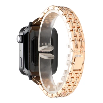 Kovinski diamantno trak pasu za xiaomi pametno gledati 18 mm watchbands za huawei B5 gledati serije 1 razredi