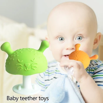 Baby Teether Igrača Baby Boy in Dekle Začetnih Igrače Silikonski Otroka Boleče Dlesni Boleče Dlesni BPA Free Začetnih Gob Igrača