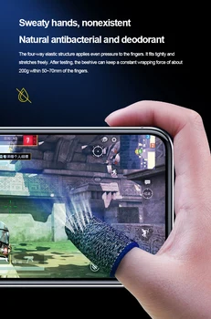 Gaming Prst Rokav Mobilni telefon Zaslon Krmilnik za Igre Sweatproof Anti-slip prst posteljica PUBG Igre položaj Pomoč artefakt