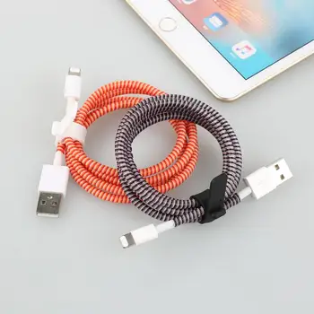 1.4 M Kabel Navijalec žice Varstvo Primeru Multi-Barvne Podatke Vrstica Zaščite Pomlad Vrvi, vrvic Za iPhone, Android, USB Pokrov