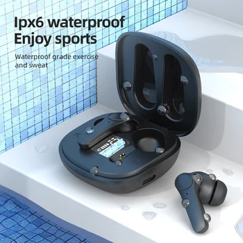 Brezžične Slušalke Hrupa Preklic Polnjenje Box Šport Nepremočljiva Bluetooth 5.0 Brezžične Slušalke za Vse Pametne Telefon Čepkov