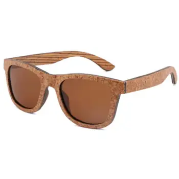BerWer Plute Lesene Sončna Očala Moški Ženske Luksuzni Spremembo Retro Očala Polarizirana Sončna Očala Plute Sončna Očala