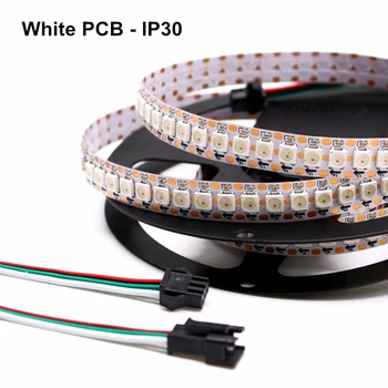 WS2812B 5 Inteligentni Naslovljive Pixel vodoodporna LED Luči, Bela/Črna PCB Zaprtih prostorih, na Prostem Počitnice Trgovin Ulica Dekoracijo