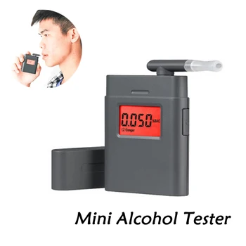 Prenosni Avto Mini Alkohol Tester Visoko Natančno LED Zaslon 360 Rotacijski Piha Vrata Dihanje Tester Varnost Vožnje Orodja