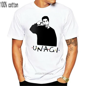 Prijatelji Ross Unagi Tv Serije Smešno Tee Darilo Tumblr Natisnjeni Edinstveno Unagi T-Shirt Priljubljena Tee Majica