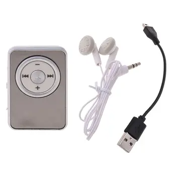 Mini Posnetek Glasbe Multimedijski MP3 Predvajalnik Podpira TF Kartice Z Slušalke USB Kabel #221