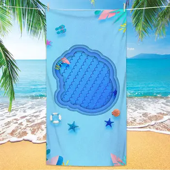 2021 novo Plaži risanka tiskanje plaža brisačo, športne hitro sušenje vpojno brisačo, plavanje, fitnes, šport potenje plaža brisačo