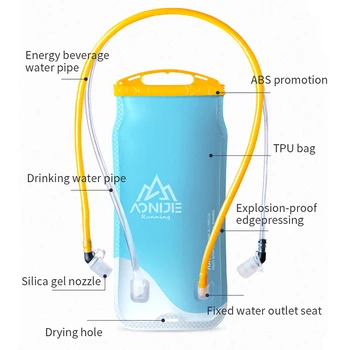 Aonijie SD51 SD16 Hydration Pack Vode Rezervoar Vode Mehurja Vrečko za Shranjevanje BPA Free za Maraton Trail Pohodništvo Plezanje