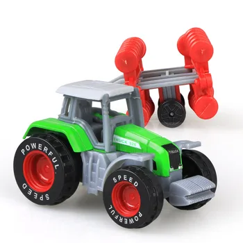 4 Kos/set Zlitine Kmetiji Tovornjak Inženiring Avto Model Traktorja Igrača Vozil Kmet Vozila Fant Igrača Avto Model Darilo za Otroke Božič Darilo