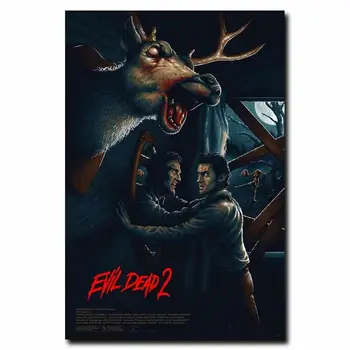 Evil Dead 2 Klasična Horror Film Svilene Tkanine Steni Plakat Art Dekor Nalepke Svetlo