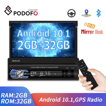 Podofo Autoradio 1Din avtoradio Android 10.1 2+32 G 7