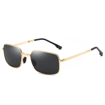 2020 Novo Krat Polarizirana sončna Očala Moške blagovne Znamke Oblikovalec Zložljivi Kovinski Sunglass Moške Vožnjo sončna Očala UV400 Gafas Oculos De Sol