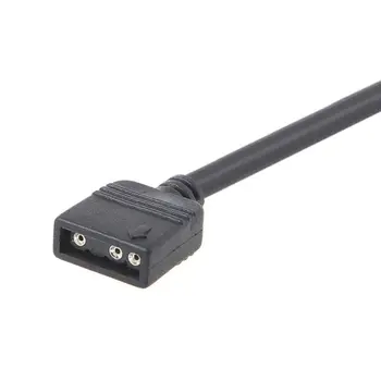 5V 3PIN RGB VDG Adapter Skladu Priključek za Matično ploščo 5V 3Pin VDG za Normalno 3Pin Pretvorbo Kabla Črna