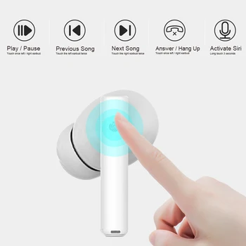 IBesi Zraka 3 Bluetooth V5.0 Slušalke TWS Čepkov V uho Stereo Slušalke, Brezžične Šport prostoročne Slušalke Smart Touch Za Telefon
