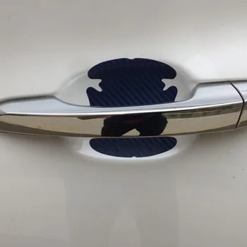 3D ogljikovih vlaken vrat ročaj pašček za zapestje avto trak, odporen na praske vrata skledo trim pasu