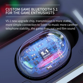 TWS E10 Bluetooth 5.1 fone Slušalke Polnjenje Box Brezžične Slušalke Stereo Šport Nepremočljiva Čepkov Slušalke Z Mikrofonom