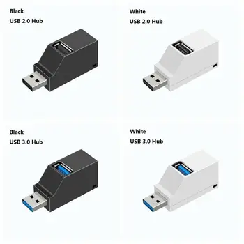 3 Vrata Univerzalno Mini USB 3.0 Hub Visoke Hitrosti Prenosa Podatkov Splitter Polje Multi-port USB Hub Adapter Za MacBook Pro Prenosni RAČUNALNIK