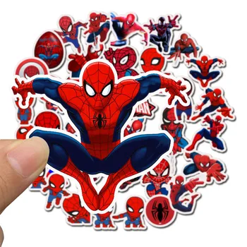 35Pcs Spiderman, Disney Nalepke Nepremočljiva Prtljage Kitara Laptop Čelada Skateboard Kul Risanka Avengers Nalepke Otroci Igrače