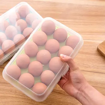 15 Omrežja Domači Kuhinji Dobave Jajce Posodo Škatla za Shranjevanje Kompaktne Velikosti PP Jajce Posoda za Shranjevanje Primeru Kuhinjski Pripomočki