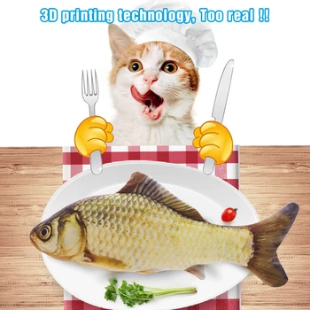 3D Ustvarjalne Umetne Ribe Obliko Simulacije Plišastih Hišnih Mačk Žvečiti Mačka Igrače Mint Catnip Ribe Igrače Interakcije Usposabljanje Igrače