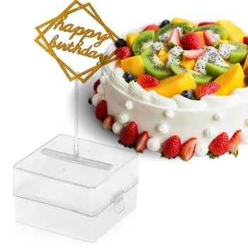 1 Nastavite Torto Denar Box Set,Denar Vleče Torto, zaradi Česar MoldGlitter Happy Birthday Cake Pokrivalo za Rojstni dan Dekoracijo E7CC