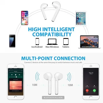 Brezžične Slušalke Za Samsung Galaxy J7 (2017) J730F Bluetooth Slušalke Glasbe ročaji očal Slušalka
