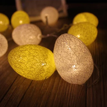 30 LED Bombaž Žogo za Niz Luči Dom Dekoracija Žarnice String na Baterijski Pogon za Banket Božična Drevesa Festival Stranka Luči