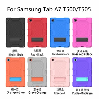 Tablični Primeru za Samsung Galaxy Tab A7 10.4 2020 T500 T505 SM-T500 SM-T505 T507 Hibridni Oklep Težka Shockproof PC Stojalo Pokrov