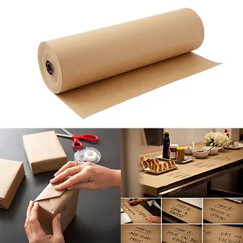 Kraft papir, Kraft Papir Roll Recikliranega Papirja Obrti za DIY Darilo, Zavijanje Scrapbooking Kartico