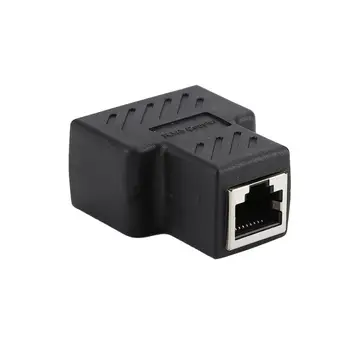 1 Do 2 Načina Omrežni Priključek Omrežni Kabel Ženski Distributer Ethernet Omrežja RJ45 Splitter Extender Plug Adapter C Za Prenosnik