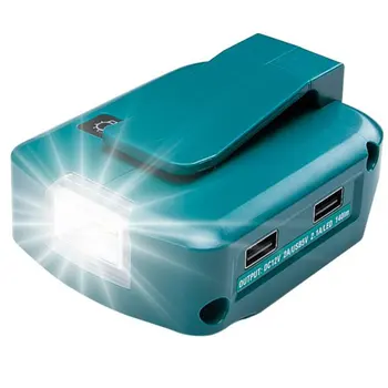 MT45 14,4 V / 18V Li-on Baterija Dvojna Vrata USB Z LED Luči Pozornosti Zunanja Svetilka Za Makita Baterije