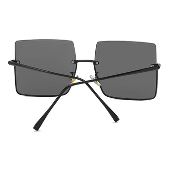 DYTYMJ Rimless Prevelik sončna Očala Ženske 2021 Luksuzni Kvadratnih Očala za Ženske/Moške Retro Očala Ženske Kovinski Gafas De Sol
