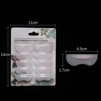 10 Kos/Set iz Silikona, Trepalnic Perm Pad Recikliranje Trepalnice Palice Ščit dviganje 3D Trepalnic Curler Ličila, Dodatki Aplikator Orodja