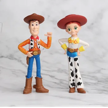 7Pcs/Set Disney Igrača Zgodba 4 Številke PVC Woody Jessie Buzz Lightyear Model Lutka Figur Zbirka Otroci Darila